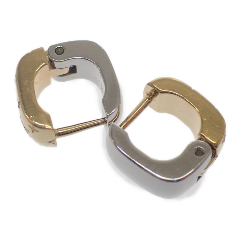 ルイヴィトン LOUIS VUITTON ブックレドレイユ ナノグラム GP M00397 ピアス メタル ゴールド シルバー レディース【中古】【ABランク】