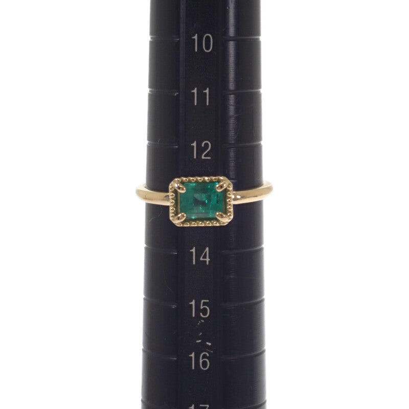 デザインジュエリー エメラルド 13号 リング K18ゴールド グリーン エメラルド レディース【中古】【Aランク】