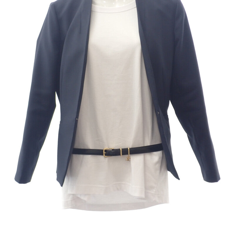 セリーヌ CELINE エレガントチャーム トリオンフ 80 45BBQ3A01.38NO ベルト トリヨンクレマンス ブラック ゴールド金具 レディース【中古】【Aランク】