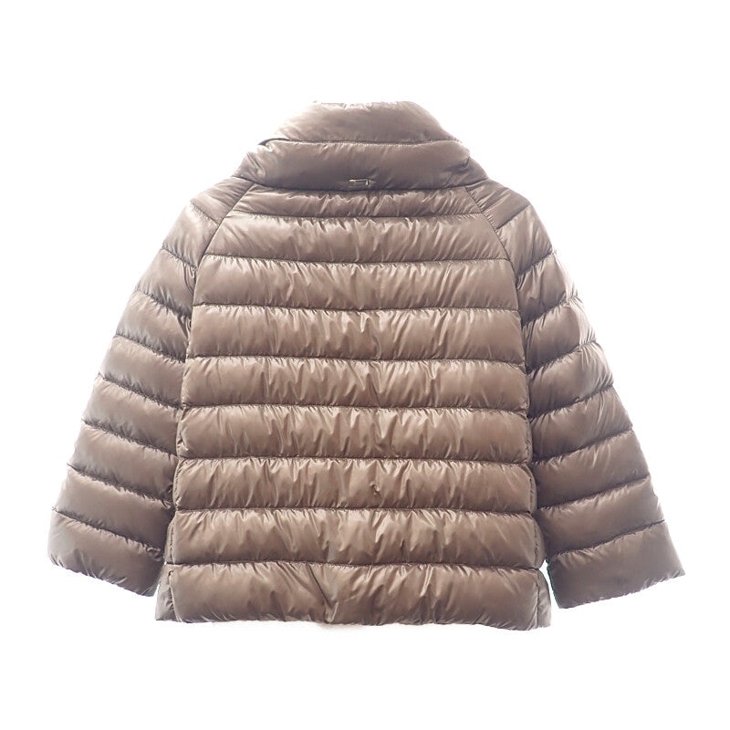 ヘルノ Herno ソフィア 40 P10046DIC-12017-2700 ダウンジャケット ナイロン ブラウン レディース【中古】【Aランク】