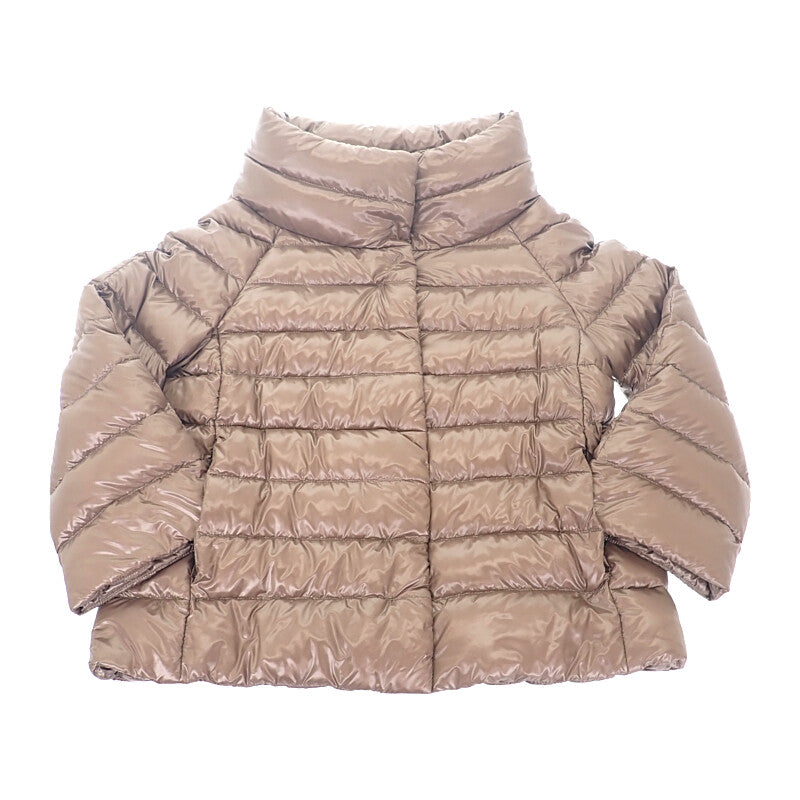 ヘルノ Herno ソフィア 40 P10046DIC-12017-2700 ダウンジャケット ナイロン ブラウン レディース【中古】【Aランク】