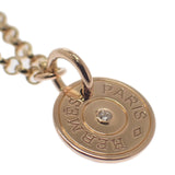 エルメス HERMES ガンバードクルードセル エクスリブリス H216330B_00 ネックレス K18ピンクゴールド ダイヤモンド レディース【中古】【Aランク】