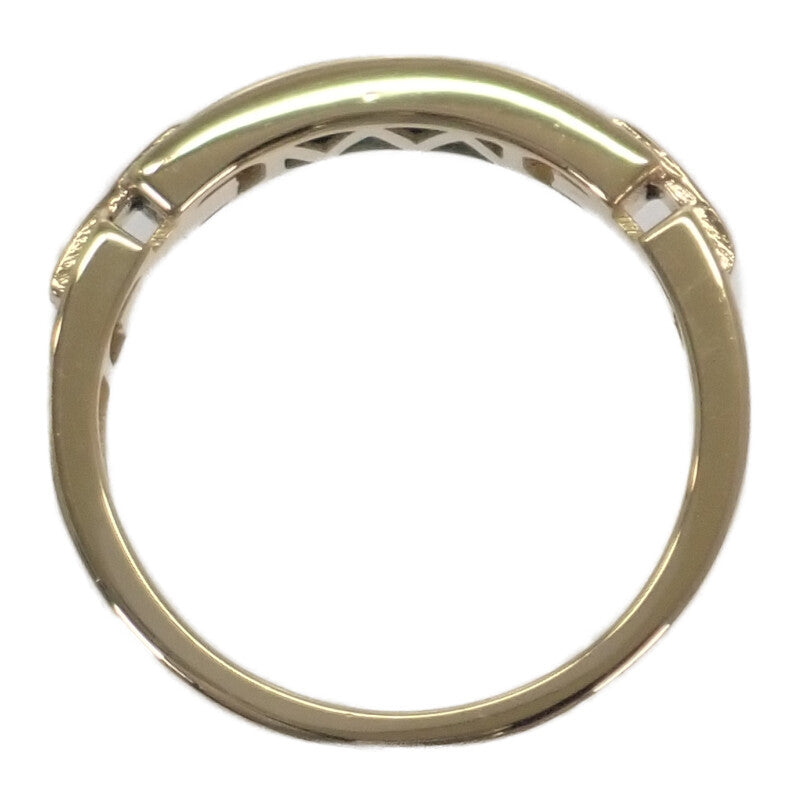 TAVANTI タヴァンティ 15.5号 リング K18イエローゴールド ダイヤモンド ターコイズ レディース【中古】【Aランク】