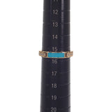 TAVANTI タヴァンティ 15.5号 リング K18イエローゴールド ダイヤモンド ターコイズ レディース【中古】【Aランク】