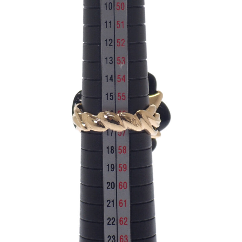 シャネル CHANEL カメリア 16号 リング K18イエローゴールド オニキス レディース【中古】【Aランク】