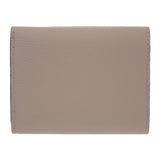 ロエベ LOEWE アナグラムトライフォールド C821TR2X02 三つ折り財布 カーフ サンド シルバー金具 レディース【中古】【Aランク】