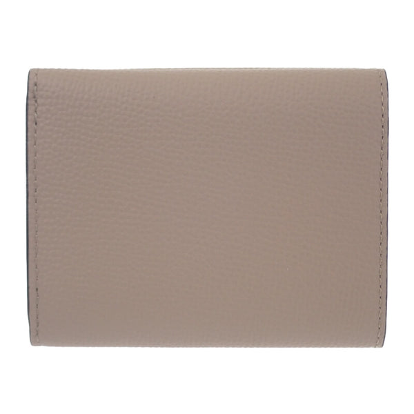 ロエベ LOEWE アナグラムトライフォールド C821TR2X02 三つ折り財布 カーフ サンド シルバー金具 レディース【中古】【Aランク】