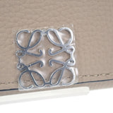 ロエベ LOEWE アナグラムトライフォールド C821TR2X02 三つ折り財布 カーフ サンド シルバー金具 レディース【中古】【Aランク】