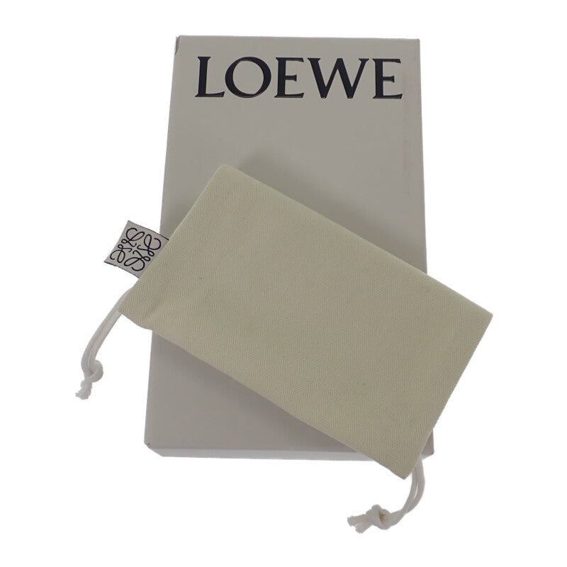 ロエベ LOEWE アナグラムトライフォールド C821TR2X02 三つ折り財布 カーフ サンド シルバー金具 レディース【中古】【Aランク】