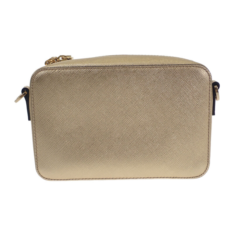 PRADA プラダ ブリック サフィアーノレザー ショルダーバッグ ショルダーバッグ ゴールド 2VH070 レディース【中古】【美品】 プラダ PRADA ブリック 2VH070 ショルダーバッグ レザー ゴールド