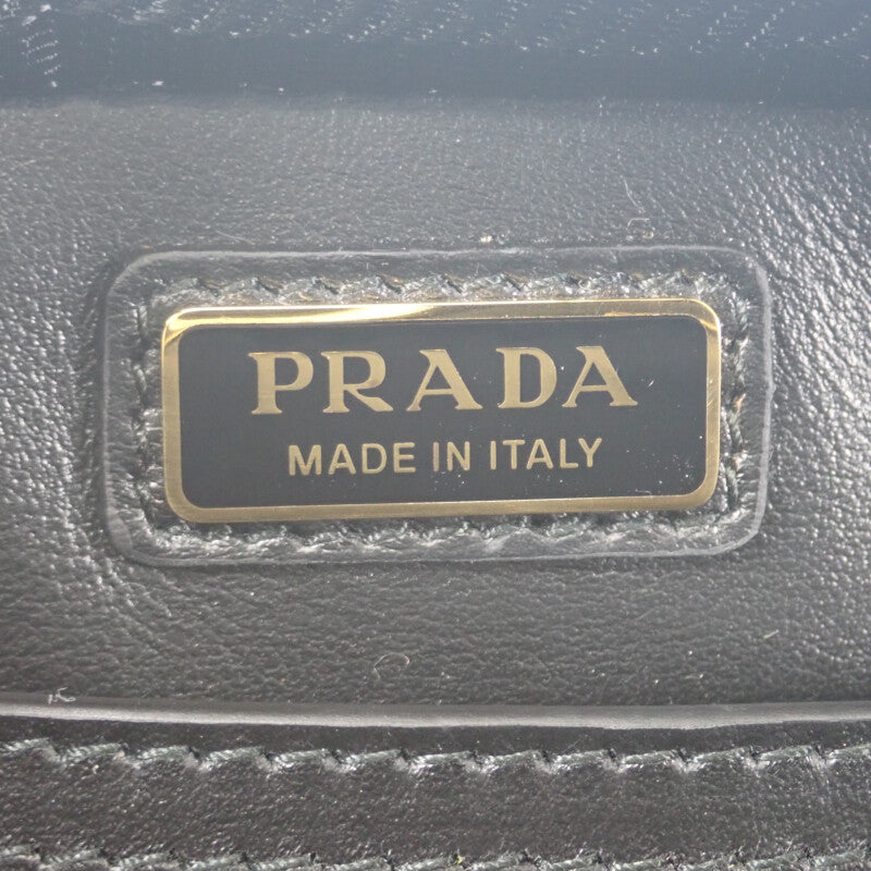 PRADA プラダ ブリック サフィアーノレザー ショルダーバッグ ショルダーバッグ ゴールド 2VH070 レディース【中古】【美品】 プラダ PRADA ブリック 2VH070 ショルダーバッグ レザー ゴールド