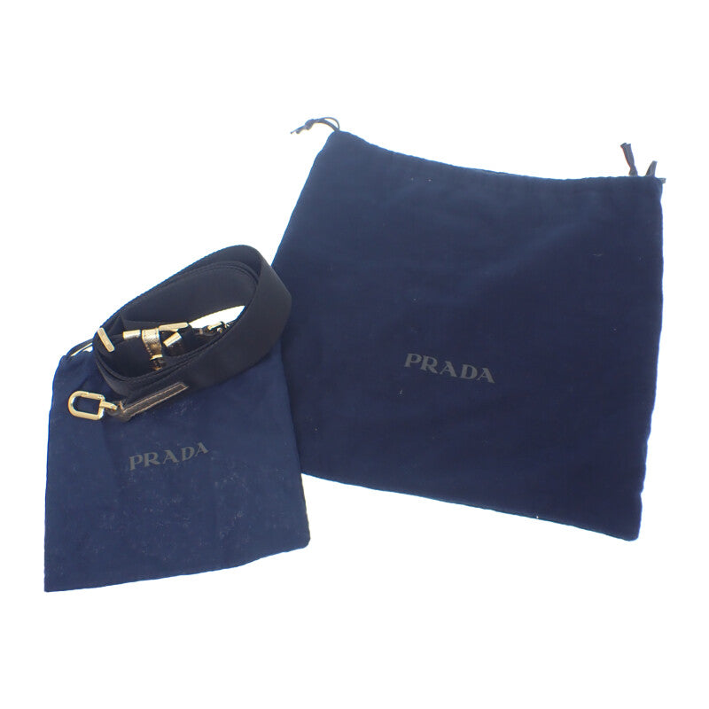 プラダ PRADA ブリック 2VH070 ショルダーバッグ レザー ゴールド