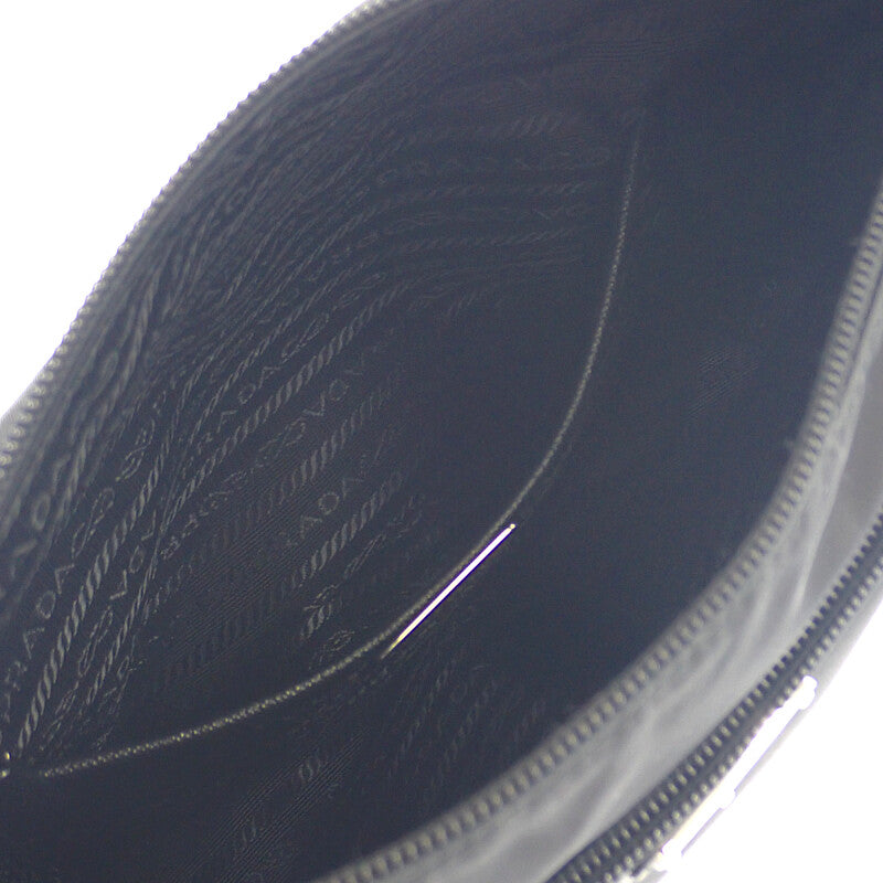 プラダ PRADA Re-Nylon バッグ 1BC421 ショルダーバッグ ナイロン ブラック シルバー金具 メンズ レディース ユニセックス【中古】【Aランク】