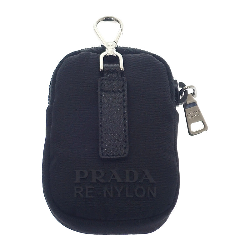プラダ PRADA Re-Nylon バッグ 1BC421 ショルダーバッグ ナイロン ブラック シルバー金具 メンズ レディース ユニセックス【中古】【Aランク】