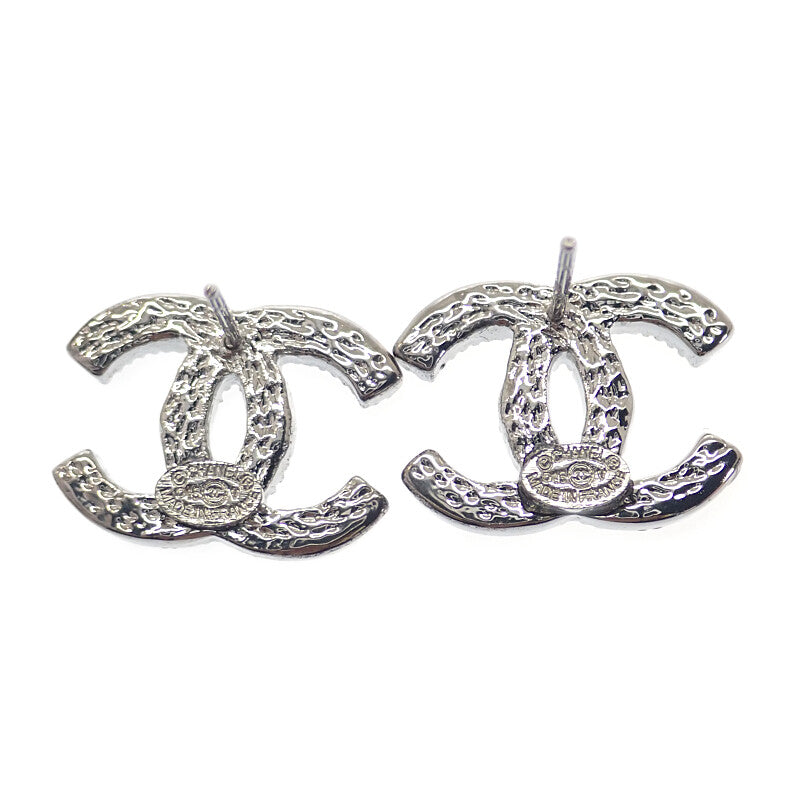 シャネル CHANEL ココマーク D15V ピアス メタル クリスタル シルバー レディース【中古】【ABランク】