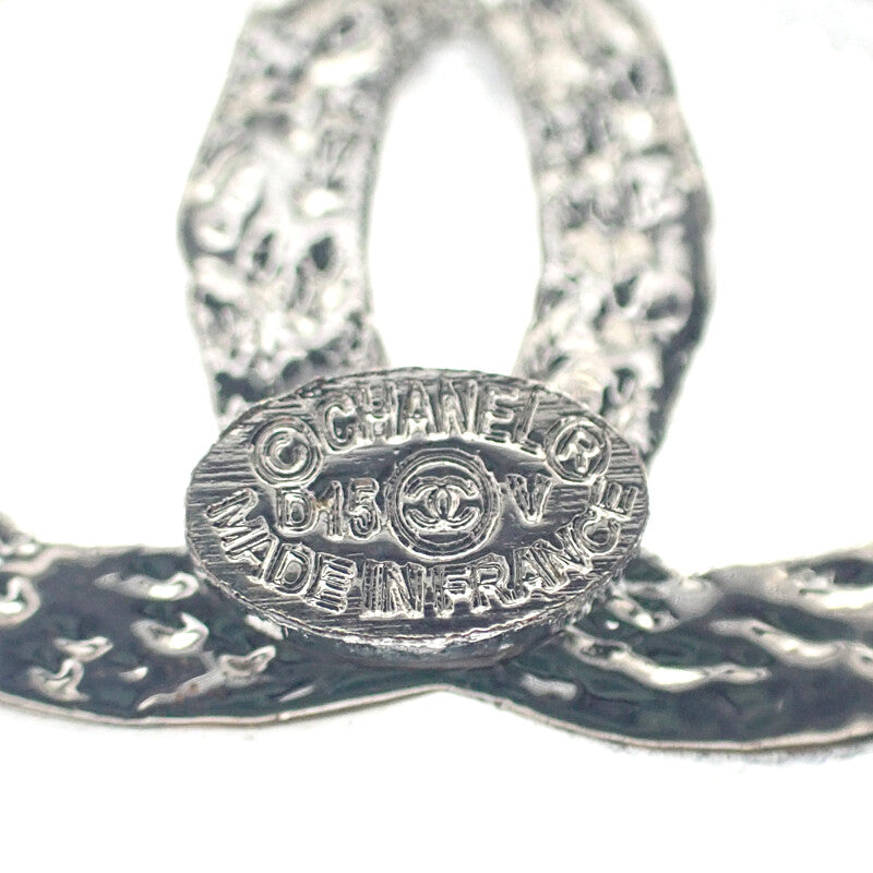 シャネル CHANEL ココマーク D15V ピアス メタル クリスタル シルバー レディース【中古】【ABランク】