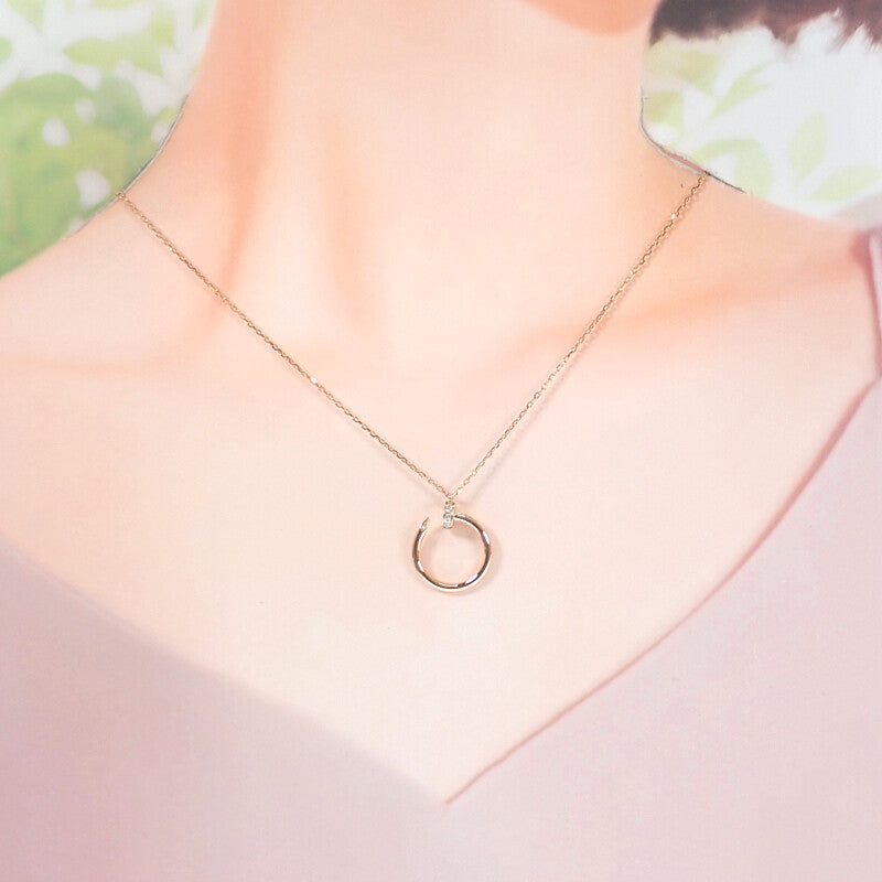 カルティエ CARTIER ジュストアンクル B7224888 ネックレス K18ピンクゴールド ダイヤモンド レディース【中古】【Aランク】