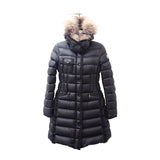 モンクレール MONCLER ロング 0 F20931C51601_53048 ダウンジャケット ナイロン ブラック レディース【中古】【ABランク】