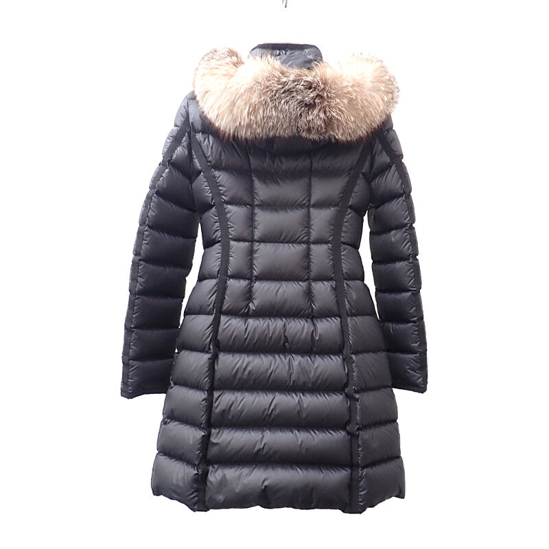 モンクレール MONCLER ロング 0 F20931C51601_53048 ダウンジャケット ナイロン ブラック レディース【中古】【ABランク】