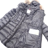 モンクレール MONCLER ロング 0 F20931C51601_53048 ダウンジャケット ナイロン ブラック レディース【中古】【ABランク】