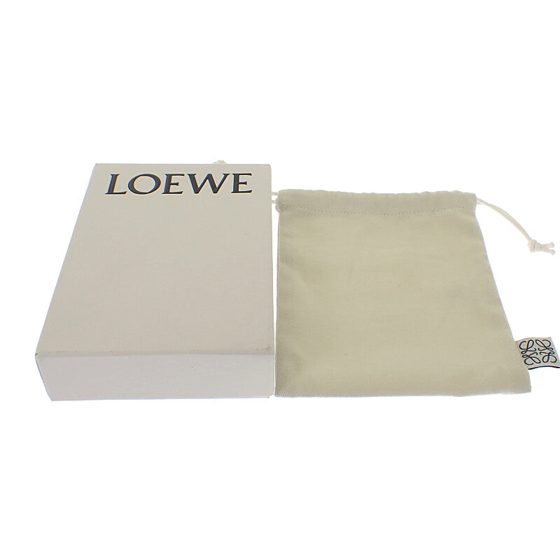 LOEWE Puffer Anagram Trifold Wallet C821TR2X10 Trifold Wallet Shiny Nappa Calfskin Eucalyptus Green Gold Hardware Ladies [Used] [A Rank]