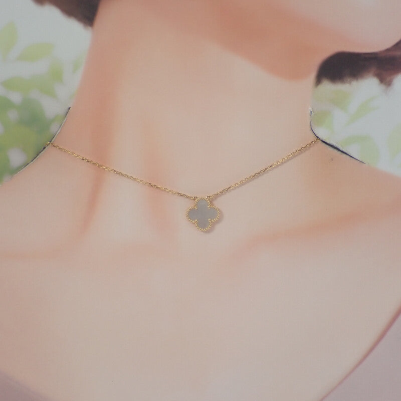 ヴァンクリーフ＆アーペル Van Cleef & Arpels ヴィンテージ アルハンブラ VCARA45900 ネックレス K18イエローゴールド マザーオブパール レディース【中古】【Aランク】