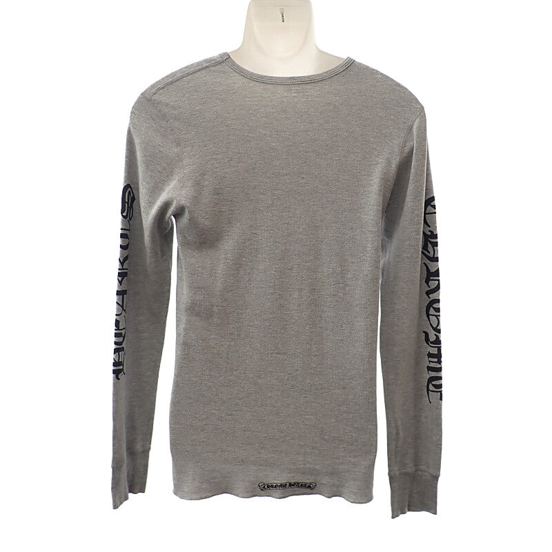 クロムハーツ CHROME HEARTS サーマル ロングスリーブ L 4.08E+11 長袖Ｔシャツ コットン ポリエステル グレー メンズ【中古】【ABランク】