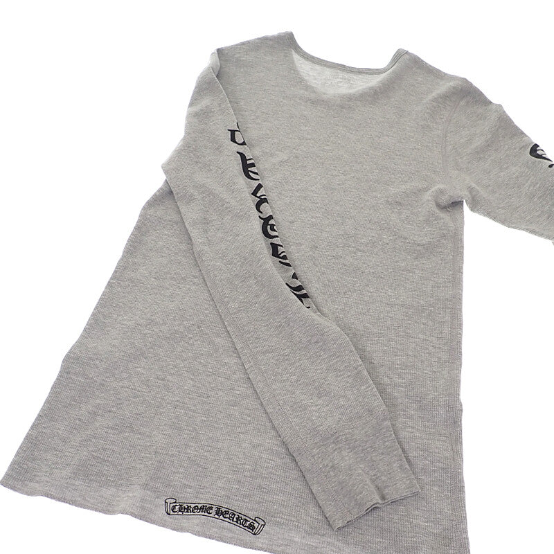クロムハーツ CHROME HEARTS サーマル ロングスリーブ L 4.08E+11 長袖Ｔシャツ コットン ポリエステル グレー メンズ【中古】【ABランク】