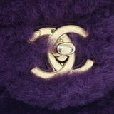 シャネル CHANEL シアリング フラップバッグ AS3354B08467 ショルダーバッグ ラムスキン シアリング パープル ゴールド金具 レディース【中古】【Aランク】