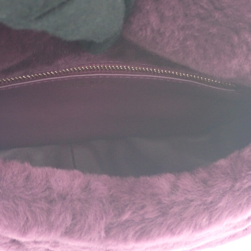 シャネル CHANEL シアリング フラップバッグ AS3354B08467 ショルダーバッグ ラムスキン シアリング パープル ゴールド金具 レディース【中古】【Aランク】