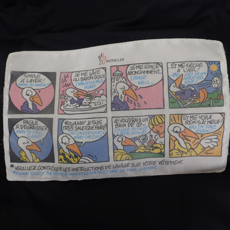 モンクレール MONCLER MAYAF ショート 2 H20911A00270 5968E ダウンジャケット ナイロン ダウン フェザー ブラック メンズ【中古】【ABランク】