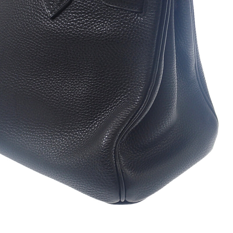 エルメス HERMES バーキン 30 ハンドバッグ トゴ ブラック シルバー金具 レディース【中古】【ABランク】