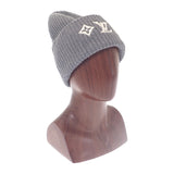 ルイヴィトン LOUIS VUITTON ビーニー・LVヘッドライン ニット帽子 モノグラム M94833 ニットキャップ ウール グレー ホワイト レディース メンズ【中古】【Aランク】