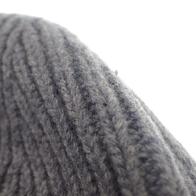 ルイヴィトン LOUIS VUITTON ビーニー・LVヘッドライン ニット帽子 モノグラム M94833 ニットキャップ ウール グレー ホワイト レディース メンズ【中古】【Aランク】