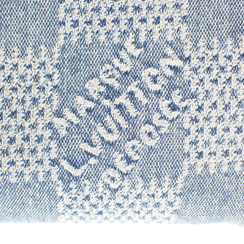 ルイヴィトン LOUIS VUITTON ロッカードップ・キット N40753 ハンドバッグ デニム レザー ブルー ゴールド金具 メンズ レディース【中古】【Aランク】