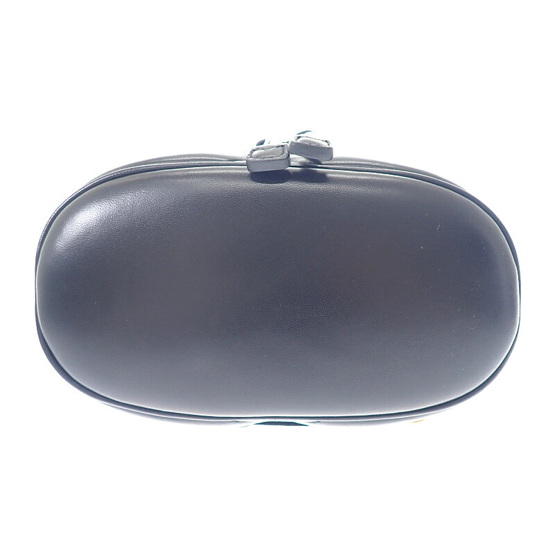 グッチ GUCCI スモールバックパック 777253_AAC74_1000 リュック・デイパック レザー ブラック ゴールド金具 レディース【中古】【Aランク】