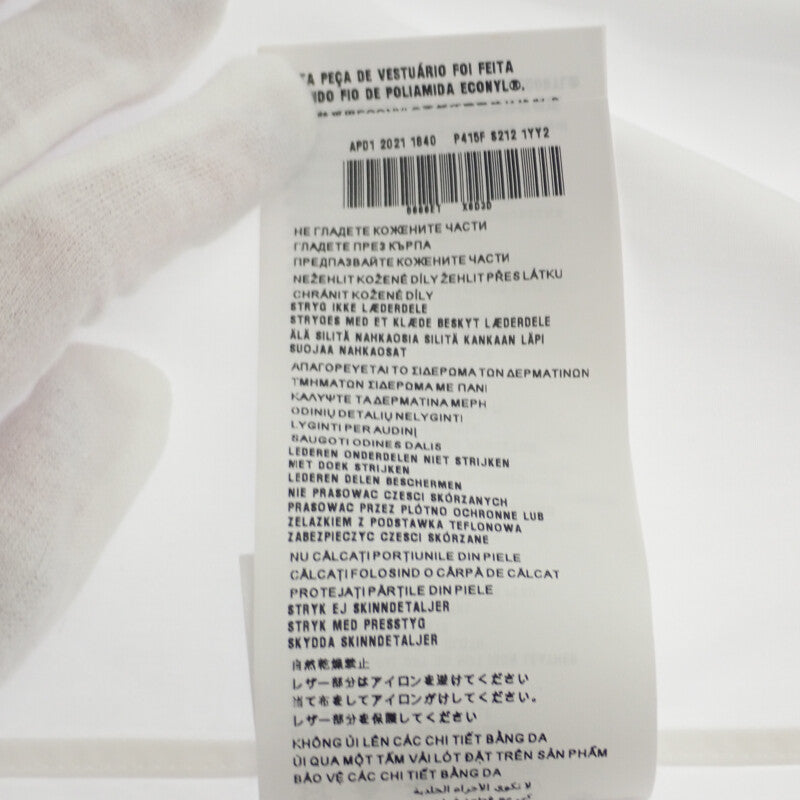 プラダ PRADA Re-Nylon コットンシャツ 38 P415FS2121YY2 長袖シャツ コットン リサイクルポリアミド ホワイト ブラック レディース【中古】【Aランク】