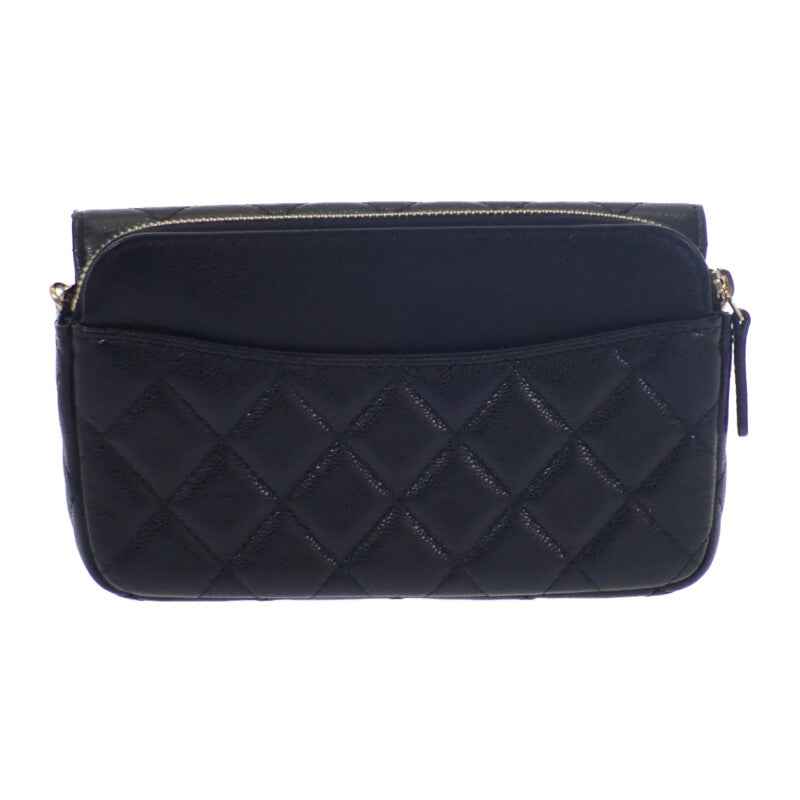 CHANEL マテリアル スリム プロテクティブ スリーブ ブラック シャネル CHANEL フラップフォンケース AP2096_B10583_C3906