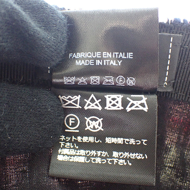 シャネル CHANEL ココマーク ツイード AAA008_B16357_NX209 キャップ コットン ピンク シルバー金具 レディース【中古】【Aランク】