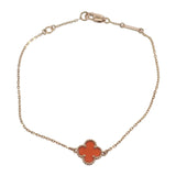 ヴァンクリーフ＆アーペル Van Cleef & Arpels スウィートアルハンブラ VCARN59K00 ブレスレット K18ピンクゴールド カーネリアン レディース【中古】【Aランク】