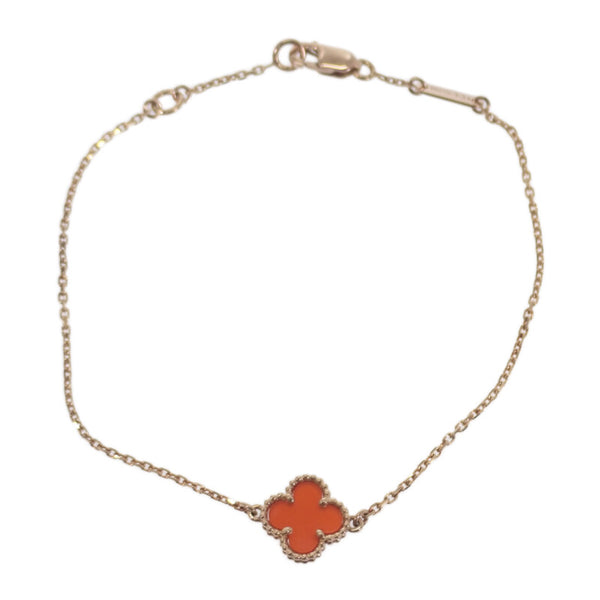 ヴァンクリーフ＆アーペル Van Cleef & Arpels スウィートアルハンブラ VCARN59K00 ブレスレット K18ピンクゴールド カーネリアン レディース【中古】【Aランク】