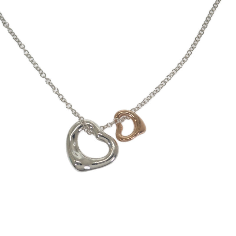 ティファニー TIFFANY&Co. オープンハートペンダント エクストラミニ 60991561 ネックレス シルバー925 K18ピンクゴールド レディース【中古】【Aランク】