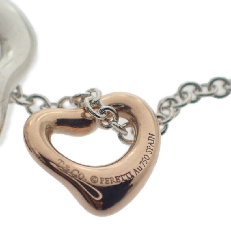 ティファニー TIFFANY&Co. オープンハートペンダント エクストラミニ 60991561 ネックレス シルバー925 K18ピンクゴールド レディース【中古】【Aランク】