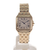 カルティエ CARTIER パンテールLM W25014B9 腕時計 K18イエローゴールド クオーツ シルバー文字盤 レディース【中古】【Aランク】
