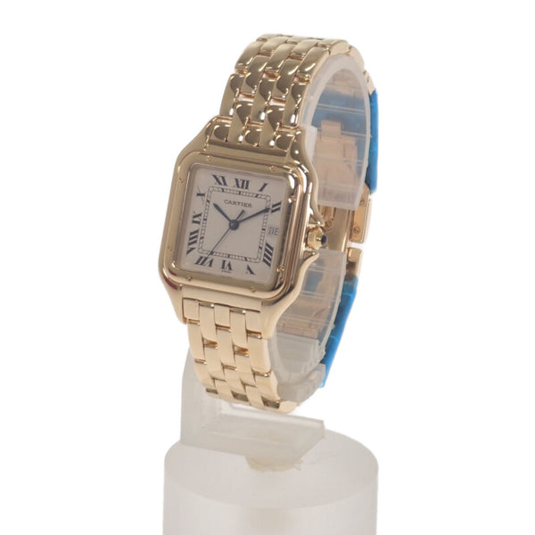 カルティエ CARTIER パンテールLM W25014B9 腕時計 K18イエローゴールド クオーツ シルバー文字盤 レディース【中古】【Aランク】