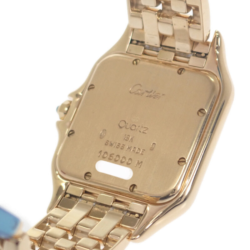 カルティエ CARTIER パンテールLM W25014B9 腕時計 K18イエローゴールド クオーツ シルバー文字盤 レディース【中古】【Aランク】