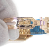 カルティエ CARTIER パンテールLM W25014B9 腕時計 K18イエローゴールド クオーツ シルバー文字盤 レディース【中古】【Aランク】