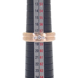 デザインジュエリー 3PD 18号 リング K18ピンクゴールド ダイヤモンド メンズ レディース【中古】【Aランク】