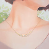 デザインジュエリー 18連パール ネックレス パール K18イエローゴールド レディース【中古】【Aランク】