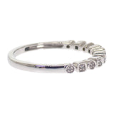 デザインジュエリー 11PD 15号 リング K14ホワイトゴールド ダイヤモンド レディース【中古】【Aランク】